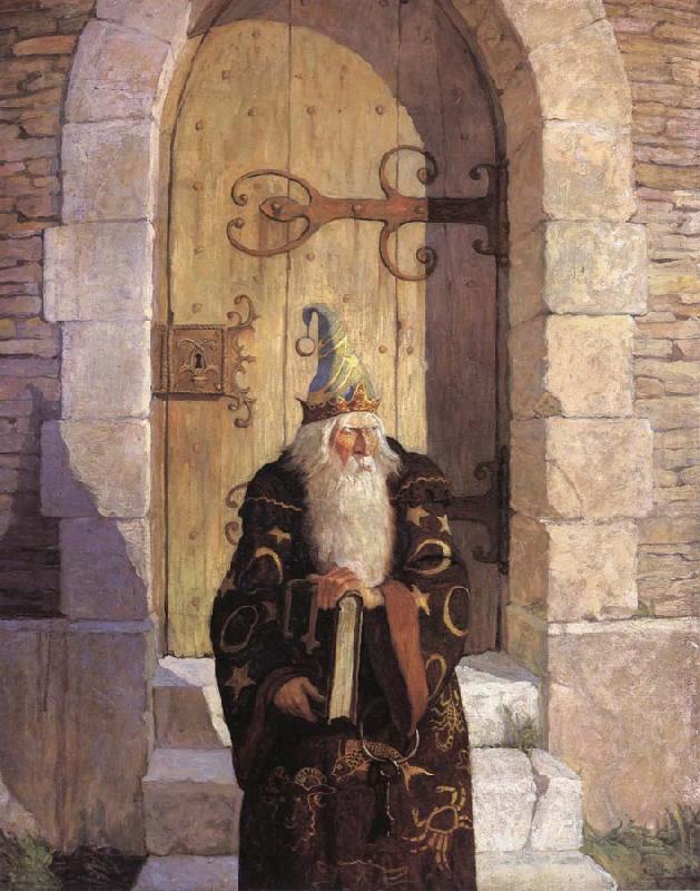 NC Wyeth The Astrologer china oil painting image